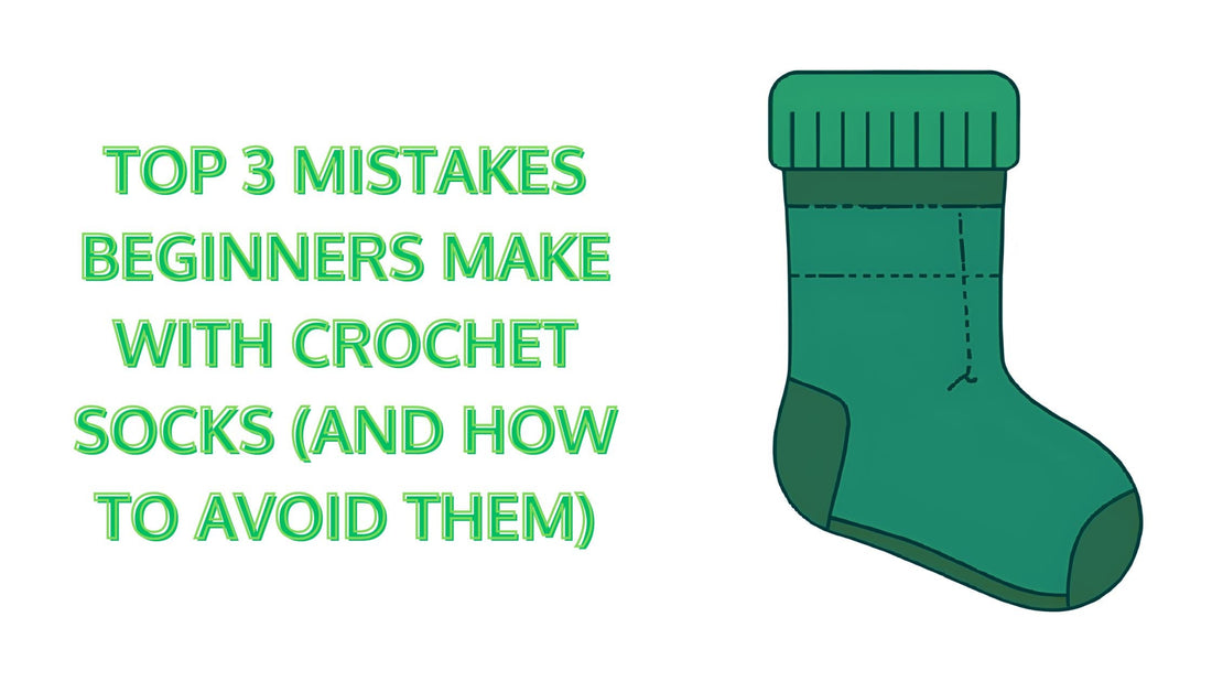 crochet sock mistakes, crochet sock tips, sock crochet beginners