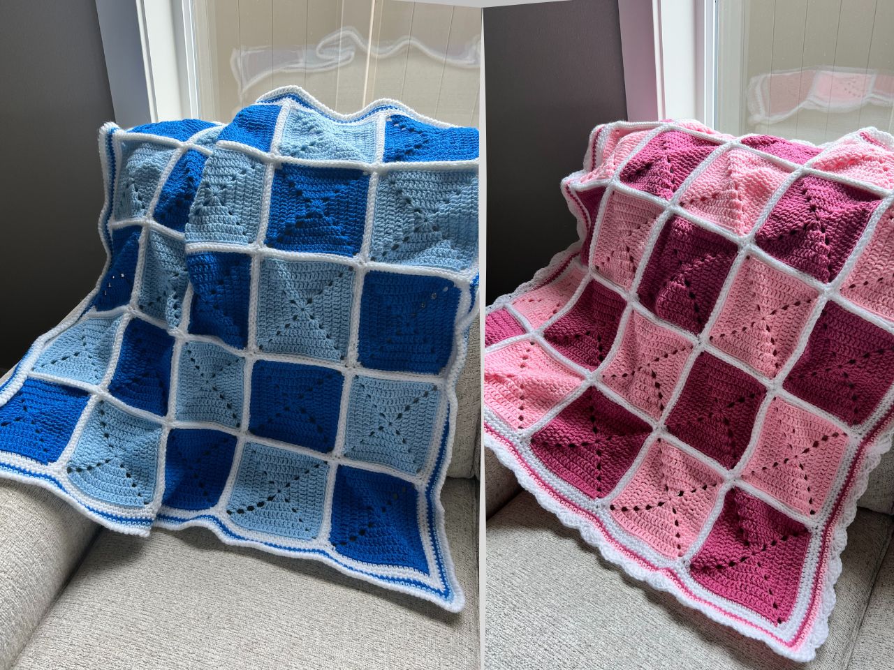 Shades of Pink and Blue