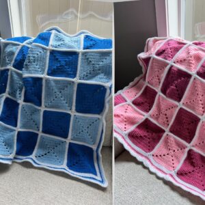 Shades of Pink and Blue