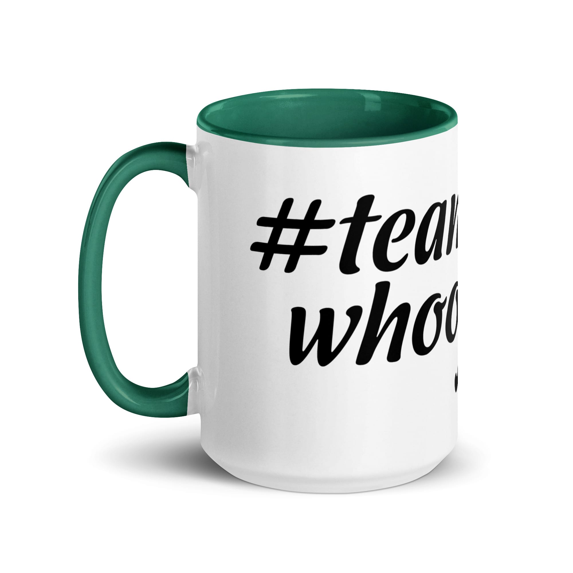 #teamwhooleygan Mug with Color Inside - Image 24