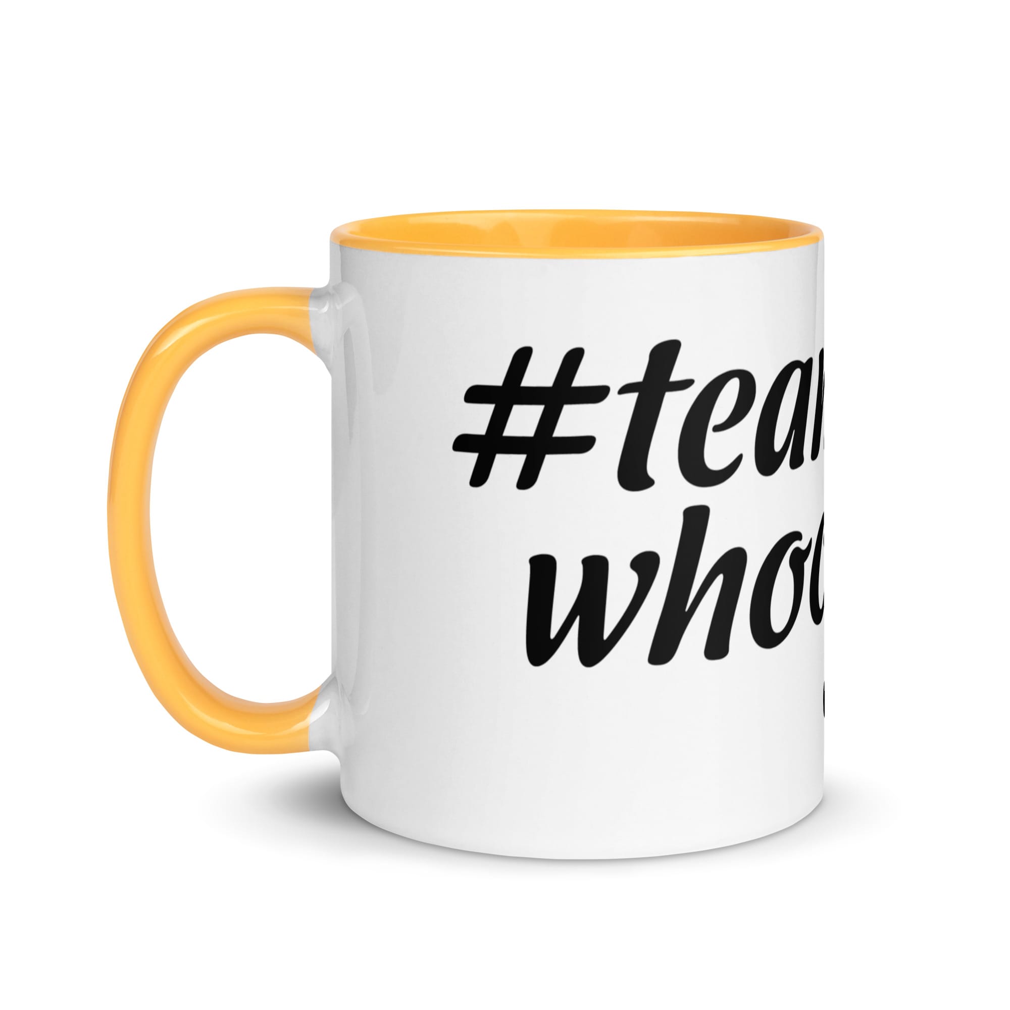 #teamwhooleygan Mug with Color Inside - Image 42