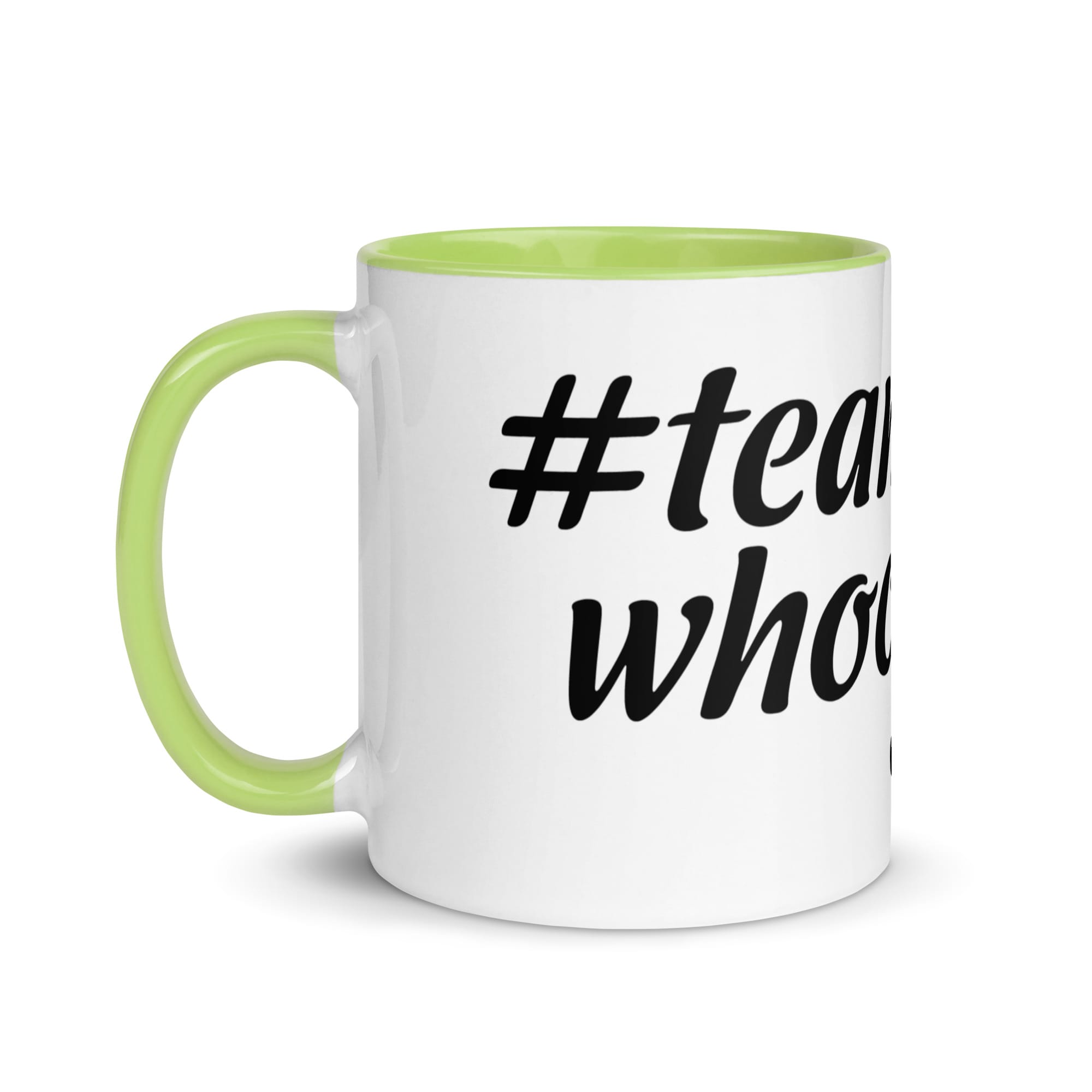 #teamwhooleygan Mug with Color Inside - Image 45