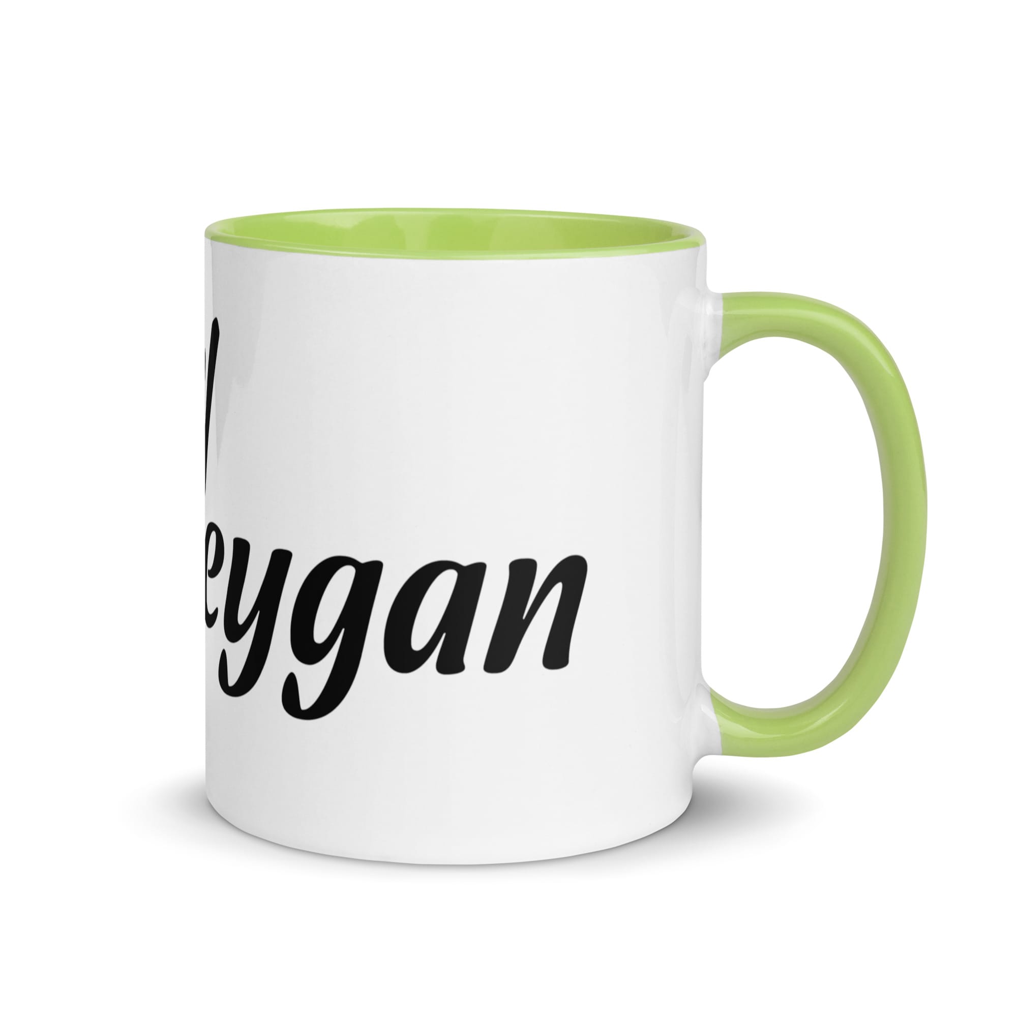 #teamwhooleygan Mug with Color Inside - Image 43