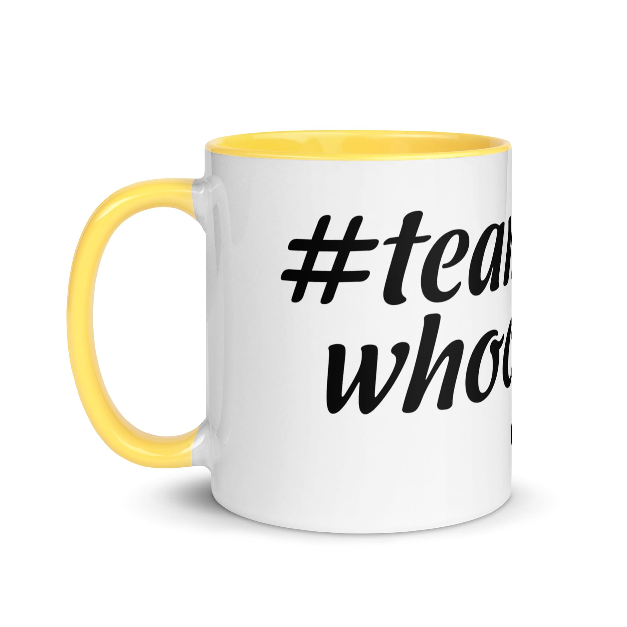 #teamwhooleygan Mug with Color Inside - Image 48